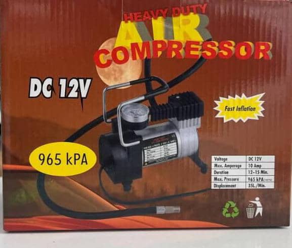 پمپ باد فندکی ۱۲ ولت ماشین  مارک بوناو مدل 965 kpa